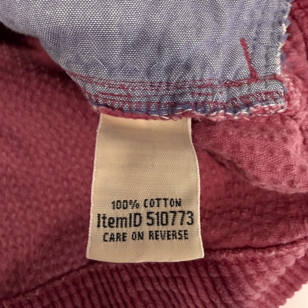 LL Bean Berry Pink Comfort Corduroy Relaxed Button Shirt Shacket Pockets Size XL - Picture 12 of 12